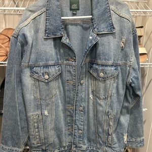 Distressed Women’s Denim Jacket